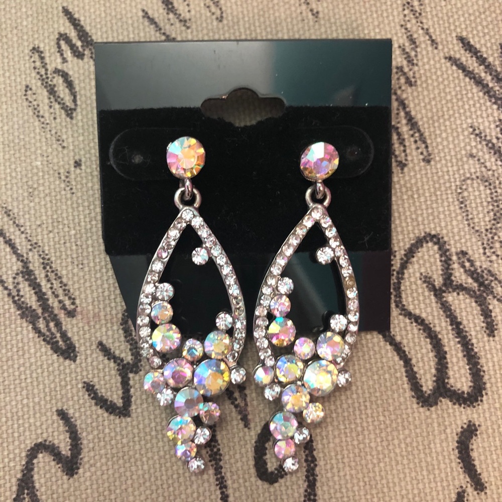 Diamond jeweled earrings